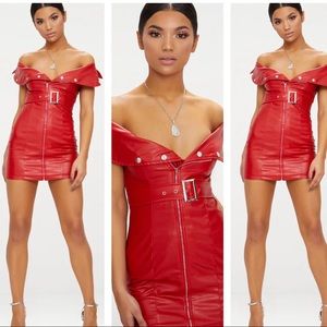 Red faux dress/top Size 6